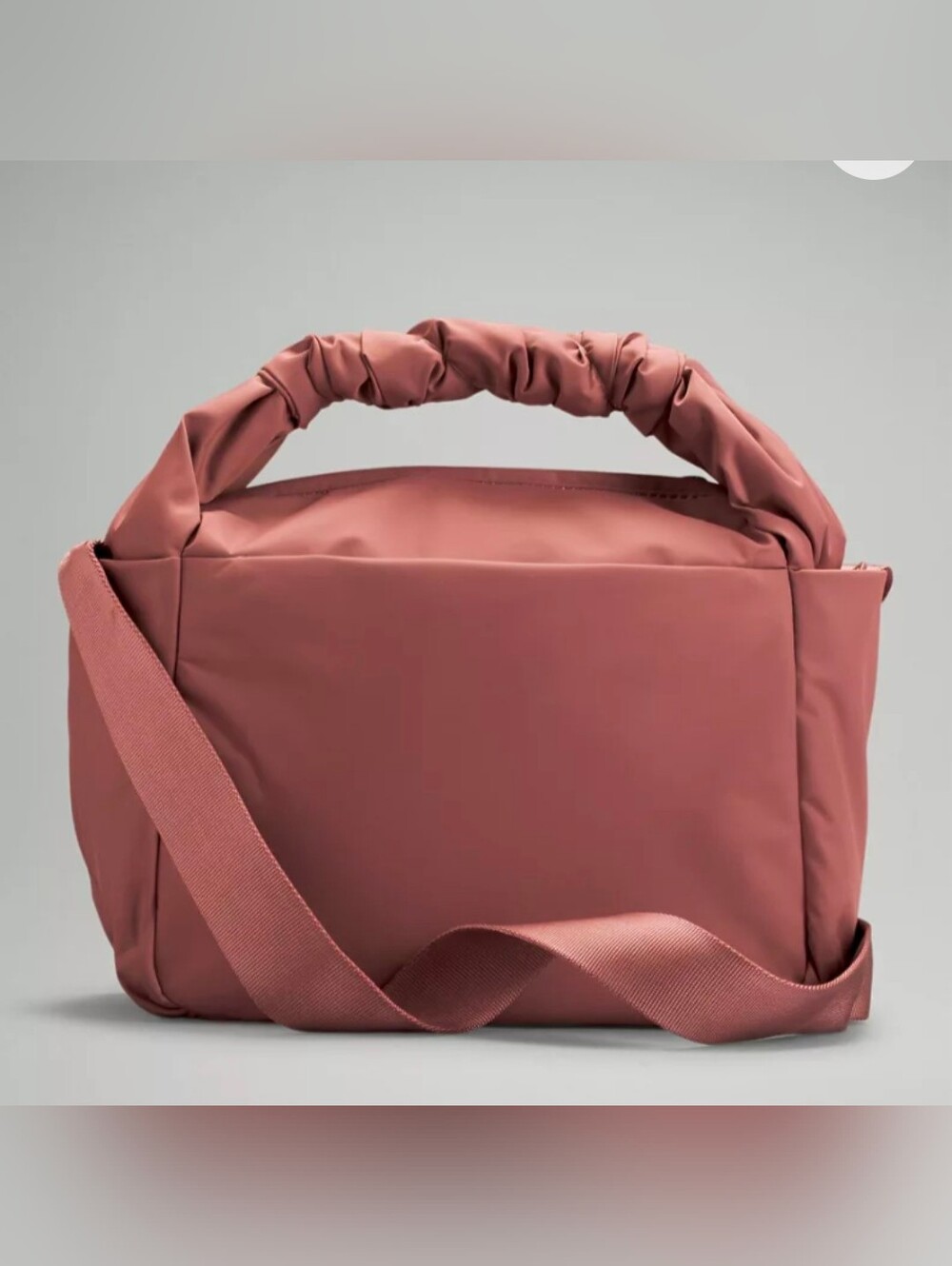 🆕 Lululemon Gathered Handle Dusty Rose Shoulder Bag 6L Like New Condition - Picture 3 of 13